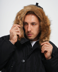 Парка Alpha Industries N-3B Logo Oxford Parka Black (Черная)