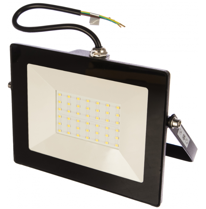 Прожектор СДО 001-50 светодиодный черный IP65 6500K iEK