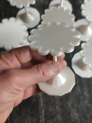 Перламутровый набор подставок и кондитерских гвоздиков 