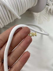 Шнур круглый белый метражом 5 мм