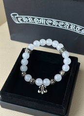 Браслет из агат c подвеской лилия style CHROME HEARTS
