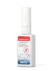 
          Корректор-ручка Erich Krause, 12 мл, пластиковый. наконечник, уп. 12 шт, "Arctic white"