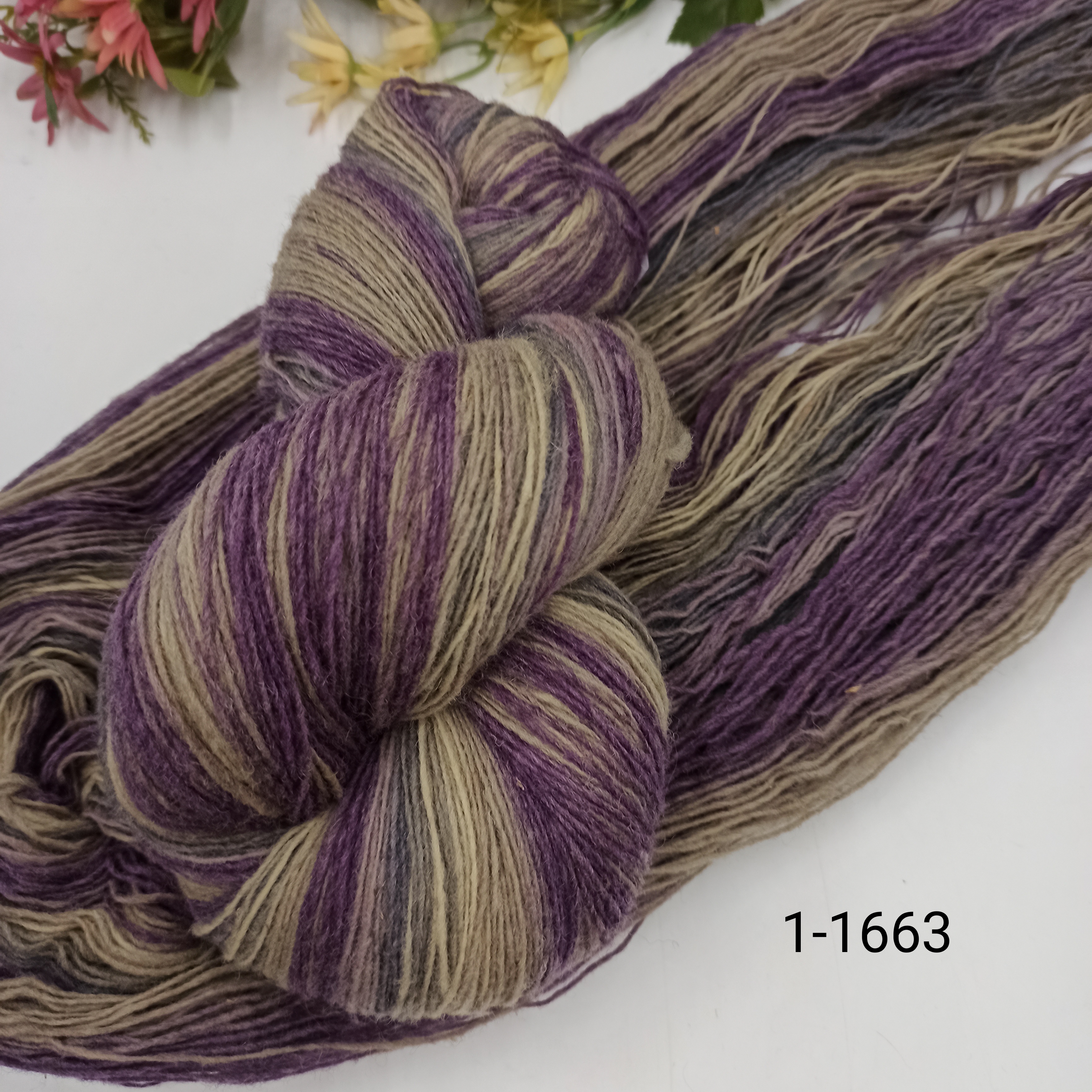 Дундага 6/1 шерсть секционного окрашивания 01-1663 420м/100гр