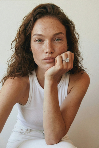 Кольцо Принцесса, белое