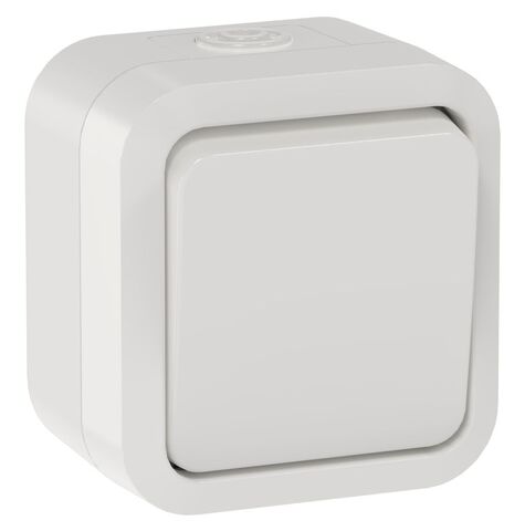 TORS Переключатель однокл. 10А IP55 TS301 белый IEK