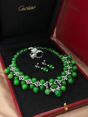 Комплект украшений колье + серьги в стиле CARTIER