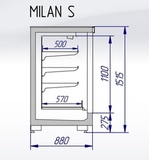 фото 4 Низкотемпературный шкаф ITALFRIGO MILAN S с выносным холодоснабжением на profcook.ru