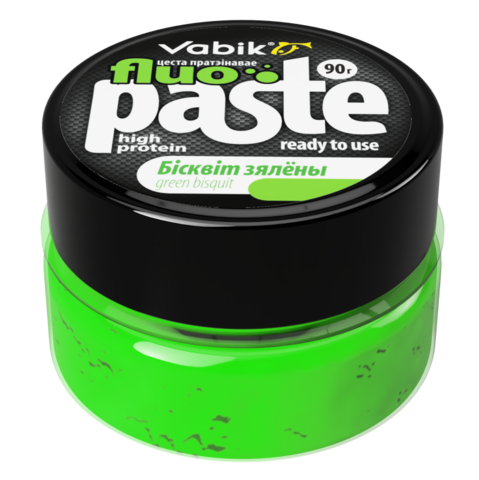 Приманка Vabik PASTE FLUO Бисквит зеленый 90г /3шт в уп/ продажа от 3 шт.
