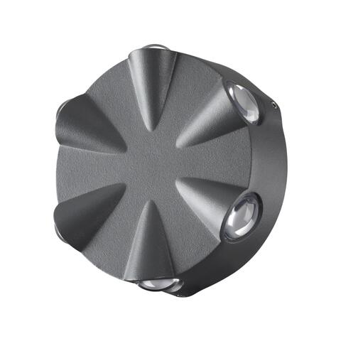 Уличный настенный светодиодный светильник 358941 STREET NT22 темно-серый IP54 LED 4000К 6W 85-265V CALLE