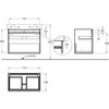 Geberit 869850000+122185000 869850000+122185000 Комплект Renova Nr. 1 Plan шкафчик под раковину 776х586х438 мм белый глянец с раковиной 122185000