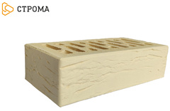 Кирпич лицевой СТРОМА Слоновая кость Рустик