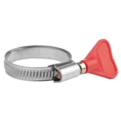 ЗУБР Бабочка, 25 - 40 мм, накатная лента 9 мм, 2 шт, нержавеющий хомут, Профессионал (37835-25-40)