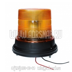 Маяк импульсный желтый, LED, 12В / 24В (6 сверхмощных светодиода, на болтах, РФ)