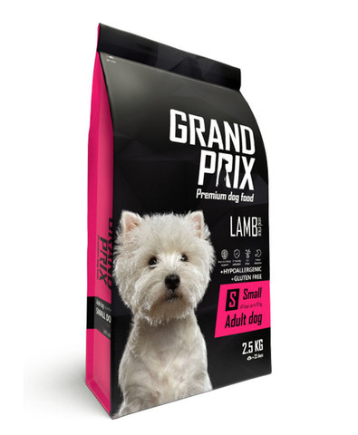 Grand Prix Small Adult корм для взрослых собак мелких и миниатюрных пород (с ягненком) 2,5кг