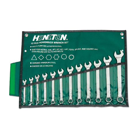 Набор комбинированных ключей Honidriver, 12 предметов, HONITON 1512HCWP