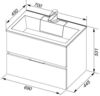 Aquanet 212680 Тумба с раковиной Aquanet Алвита 70 белый (212680)