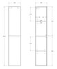 BelBagno ALBANO-1600-2A-SC-RVB-P ALBANO Шкаф подвесной с двумя распашными дверцами с доводчиками, с двумя полками, унив., Rovere Vintage Bianco, 320x320x1600, ALBANO-1600-2A-SC-RVB-P