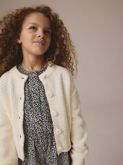 Кардиган для девочки Next E25-049, Молочный