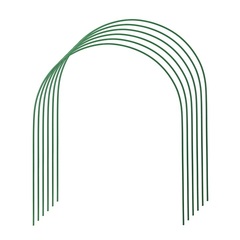 GRINDA 3.0 м, стальные, покрытие ПВХ, 6 шт, дуги для парника (422309-100-120)