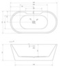 Акриловая ванна ABBER AB9299-1.5