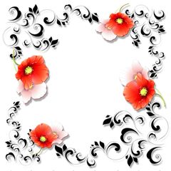 Панель потолочная ПВХ Novita 3D Алый мак