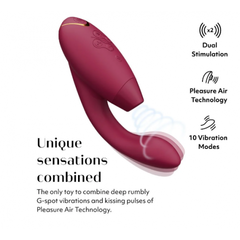 Бесконтактный клиторальный стимулятор Womanizer Duo 2 бордовый
