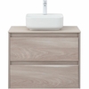 Aquanet 287885 Тумба Nova Lite 75 2 ящ. цв. орех светлый (287885)