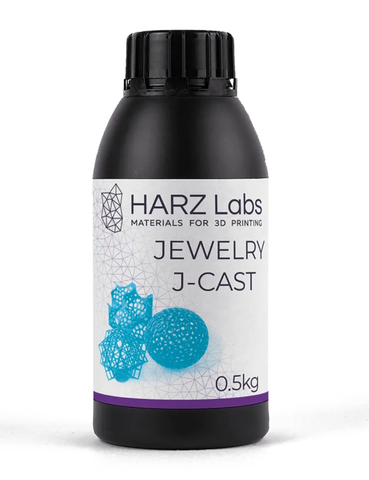 Фотополимерная смола HARZ Labs J-Cast, голубой (500 гр)