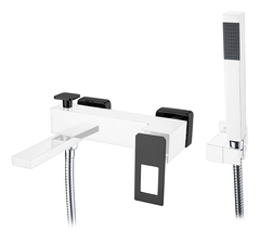 Boheme Q 143-CRB Смеситель для ванны, цвет: хром,чёрный фото