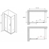 Abber Schwarzer Diamant AG301205-S505 Душевой уголок, 120x50x190