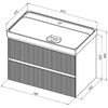 Aquanet 337156 Тумба Альтера 80 цв. белый матовый (337156)