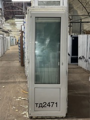 Дверь Пластиковая БУ 210(в) х 74(ш) Балконная