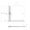 Cezares TRAY-AS-A TRAY-AS-A-80-30-W Поддон из искусственного мрамора