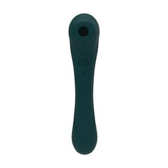 Изумрудный двусторонний стимулятор Quiver - 20,2 см. - 