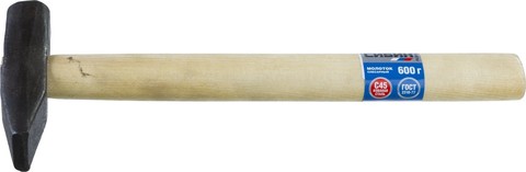 Молоток слесарный СИБИН 600 г с деревянной рукояткой