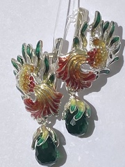 Риукин (серьги  из серебра)