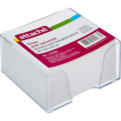 Блок для записей Attache 90x90x50 мм белый в боксе (плотность 80-100 г/кв.м)