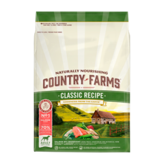 Country Farms Classic Recipe Сухой корм для взрослых собак с высоким содержанием лосося классический, полнорационный