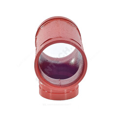 Тройник переходной под муфту грувлок Ду80х65 (Дн89х76) TPM8976 FM/UL Китай