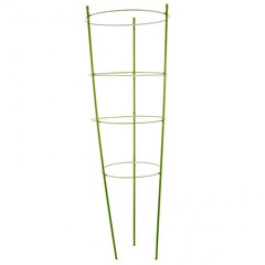 Поддержка для растений круглая H 90 см, металл в пластике, 4 кольца Palisad