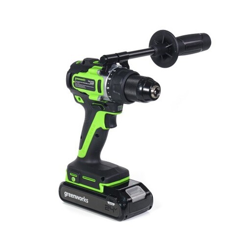 Дрель-шуруповерт Greenworks GD24DD90, 24v, 90 Нм, без АКБ и ЗУ (аккумуляторная)