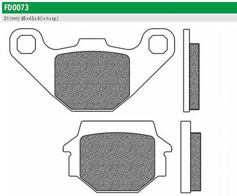 FD0073TS Тормозные колодки дисковые мото ROAD TOURING SINTERED (FDB314)   NEWFREN