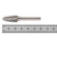 Бор-фреза твердосплавная F(RBF) 10,0x20x60x6мм HM ALU H-Tools 116032AHT