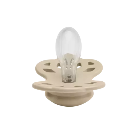 Cоска-пустышка BIBS Infinity Symmetrical Silicone Vanilla 6+ месяцев