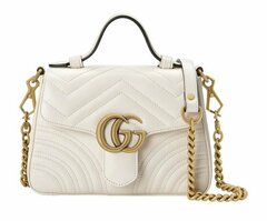 Мини-сумка женская Gucci GG Marmont белый