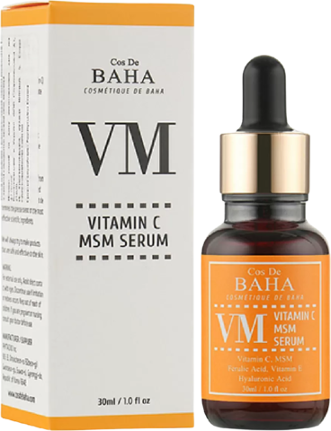 Cos De Baha Vitamin C MSM Serum (VM) Сыворотка для лица осветляющая с витамином С