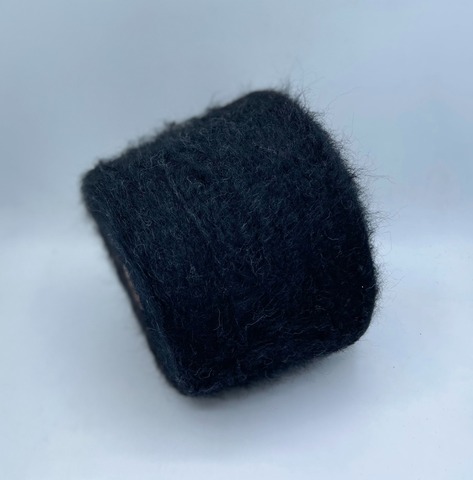 Бобинная пряжа (пр.Италия),art-Freealp 480 м/100гр, 70% Сури альпака, 30% Полиамид, цвет-Черный(115/2) арт.32532
