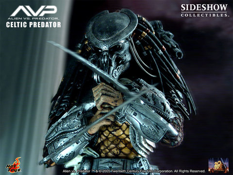 Alien vs. Predator: Celtic Predator Movie Masterpiece Figure