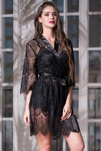 Халат короткий кружевной Mia-Amore LAGUNA DELUXE 2133