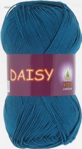 Пряжа Daisy 4429 Темно-голубая бирюза Vita Сotton купить в интернет магазине